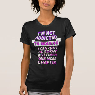 Camiseta no soy adicto a la lectura puedo dejar de fumar ta