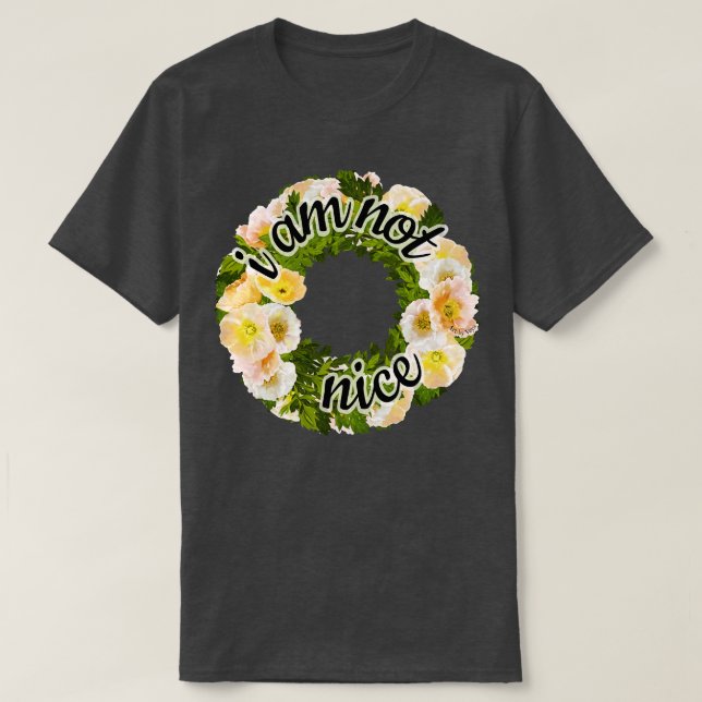 Camiseta No soy agradable (Diseño del anverso)