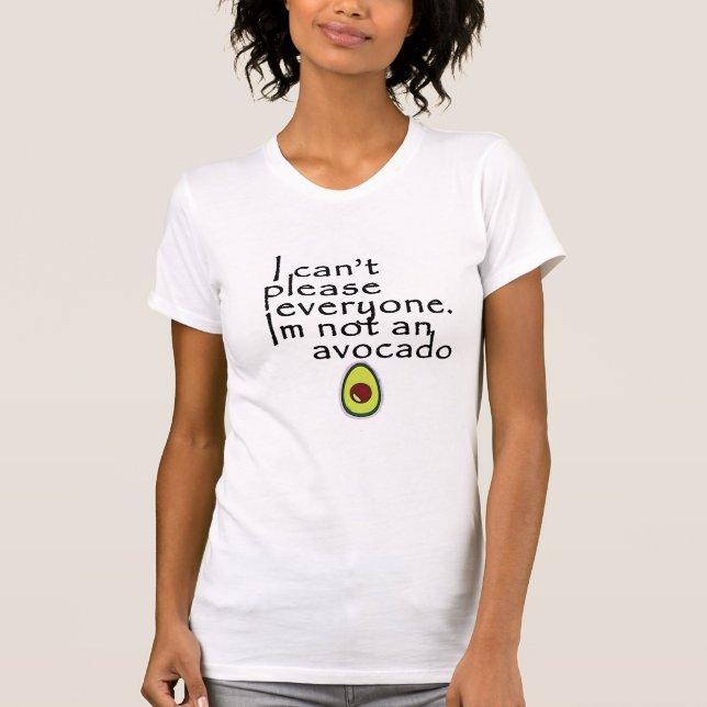 Camiseta No soy aguacate (huella frontal) (Anverso)
