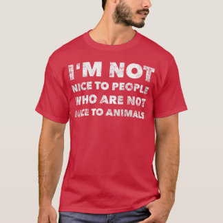 Camiseta No Soy Amable Gente Que No Es Amable Animales retr