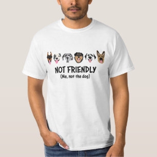Camiseta No soy amigable, no es gracioso.