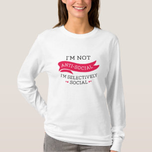 Camiseta No soy antisocial