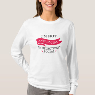 Camiseta No soy antisocial