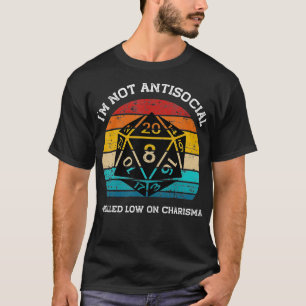 Camiseta No soy antisocial me fui a la calle con Charisma V