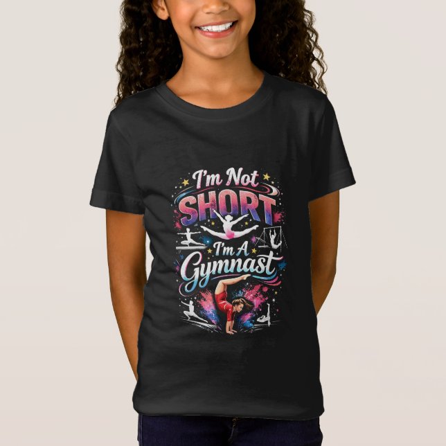 Camiseta No soy baja, soy gimnasta (Anverso)