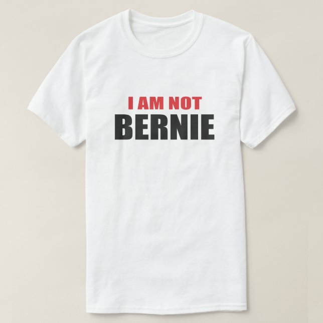 CAMISETA NO SOY BERNIE. MIRA ALIKE SHIRT (Diseño del anverso)