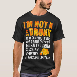 Camiseta No Soy Borracho, Pero Mis Amigos De Camping Son Gr
