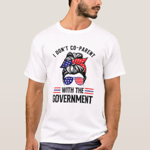 Camiseta No soy co-padre con el padre gracioso del gobierno