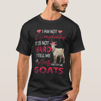 Camiseta No Soy Complicada Soy Bonita Y Dame Cabras