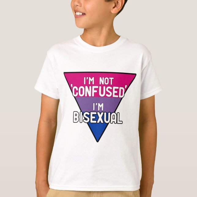 Camiseta No soy confuso, yo soy bisexual (Anverso)