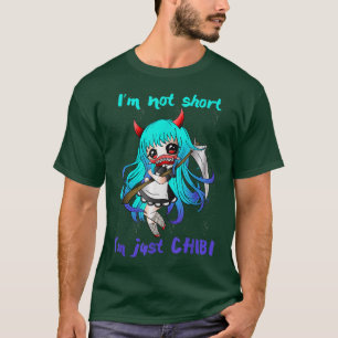 Camiseta No soy corta, solo soy Chibi Cute Girl Anim