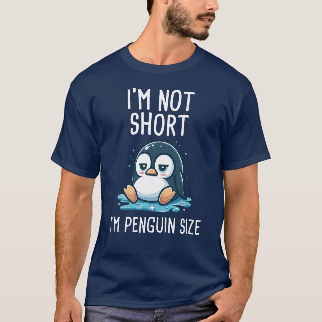 Camiseta No soy corta, soy pingüino (Anverso)