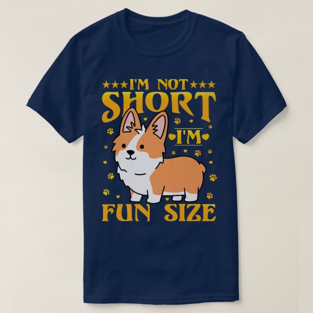 Camiseta No Soy Corto Im Divertido Tamaño Corgi513 (Diseño del anverso)
