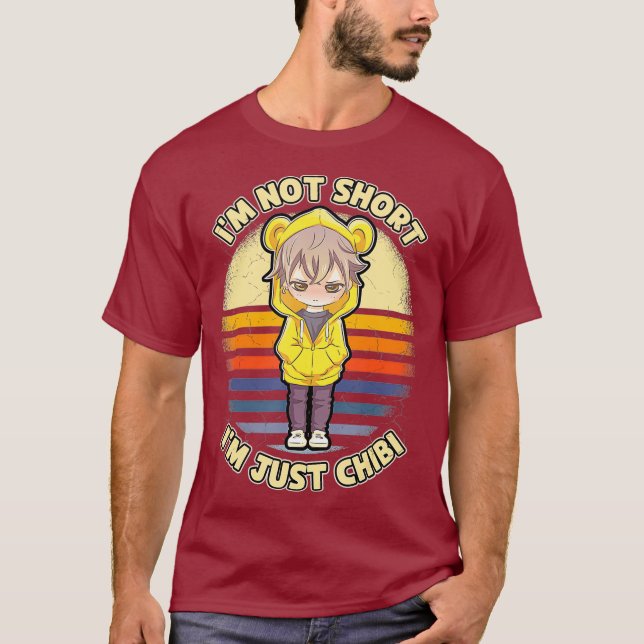 Camiseta No Soy Corto Sólo Chibi Kawaii Anime Lover (Anverso)
