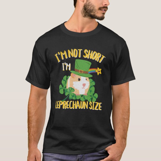 Camiseta No soy corto, soy el tamaño de Leprechaun de Guine (Anverso)
