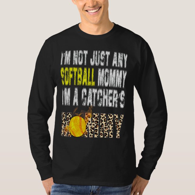 Camiseta No soy cualquier mami de softball, soy el amigo de (Anverso)