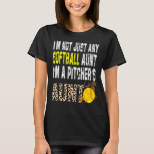 Camiseta No soy cualquier Tía de Softball. Soy un Aún de Pi