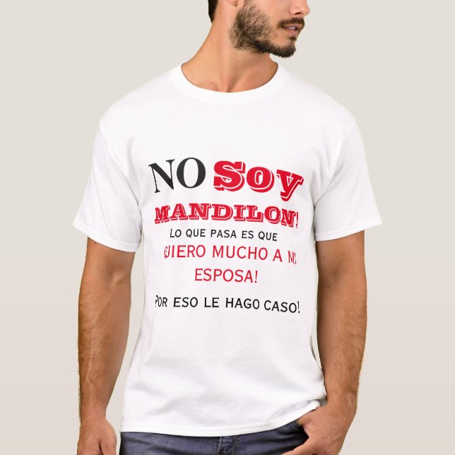 Camiseta No soy delantal largo mandilon (Anverso)