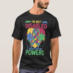 Camiseta No soy discapacitado Autista Puzzle Support Autism