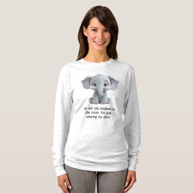 Camiseta No soy el elefante en la habitación (Anverso completo)