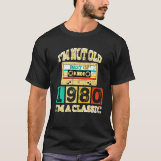 Camiseta No soy el viejo clásico 1980 40º cumpleaños, hace 