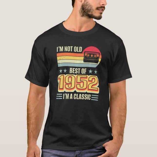 Camiseta No soy el viejo mejor Cassette clásico de 1952 (Anverso)