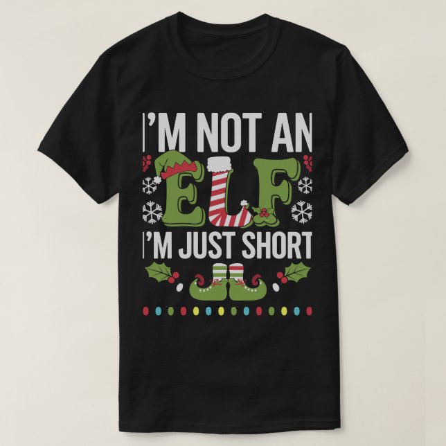 Camiseta No Soy Elf, Solo Navidades Graciosos, Xmas Appa (Diseño del anverso)