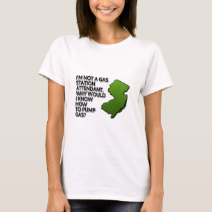 Camiseta No soy empleado de una gasolinera. ¿Por qué iba 