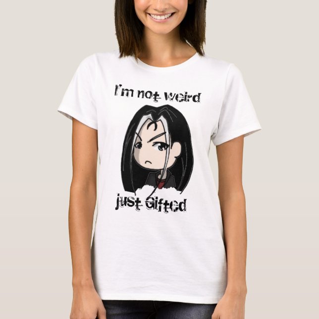 Camiseta No soy extraño, apenas dotado (Anverso)