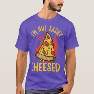 Camiseta No Soy Fácilmente Alegre Pizza Queso Pun 4851664