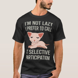 Camiseta No soy gato Sphynx perezoso 63
