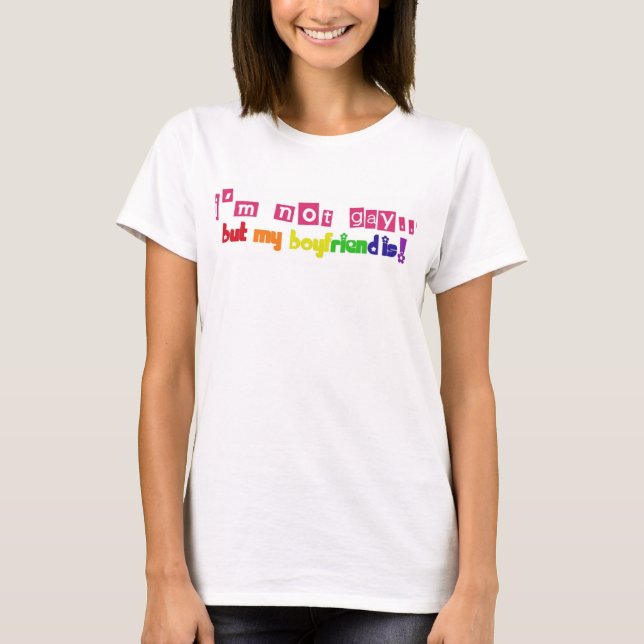 Camiseta ¡No soy gay! (Anverso)