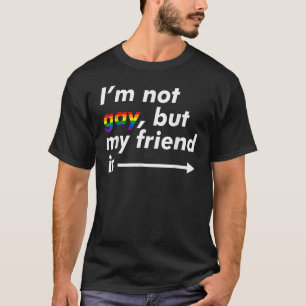 Camiseta No soy gay pero mi amigo es Aliado LGBT