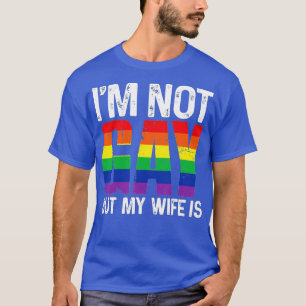 Camiseta No soy gay, pero mi esposa es una divertida boda a