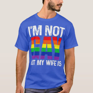 Camiseta No soy gay, pero mi esposa es una divertida boda a