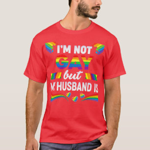Camiseta No Soy Gay Pero Mi Esposo Es Boda LGBT Del Arcoiri