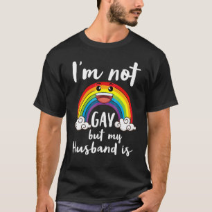 Camiseta No soy gay pero mi marido es Lgbt Mes Acepta Su