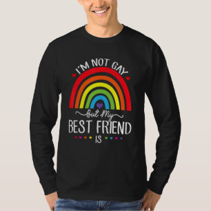 Camiseta No soy gay, pero mi mejor amigo es lesbiana LGBT