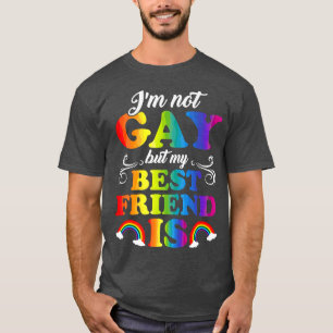 Camiseta No soy gay pero mi mejor amigo es LGBT