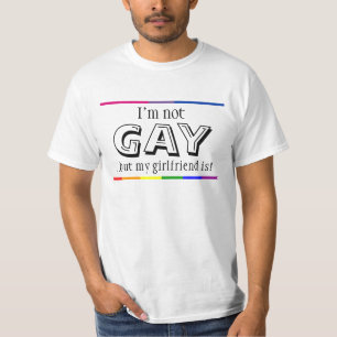 Camiseta No soy gay pero mi novia es