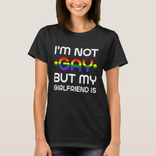 Camiseta No soy gay, pero mi novia es Humor azaroso