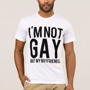 Camiseta No soy gay pero mi novio es