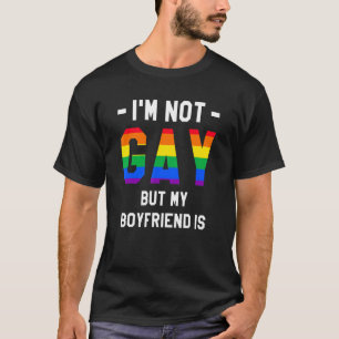 Camiseta No soy gay, pero mi novio es el orgullo LGBT