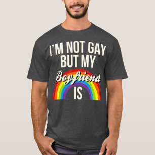 Camiseta No Soy Gay Pero Mi Novio Es Gracioso Con El Géner