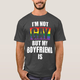 Camiseta No Soy Gay Pero Mi Novio Es Gracioso LGBT