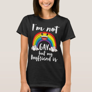 Camiseta No soy gay pero mi novio es Lgbt Mes Acepto
