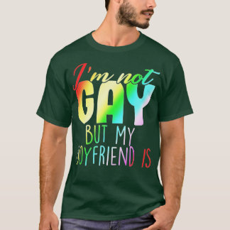 Camiseta No Soy Gay Pero Mi Novio Es Regalo Con Arcoiris G