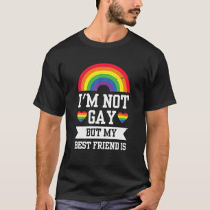 Camiseta No soy gay pero mis amigos son graciosos orgullo a