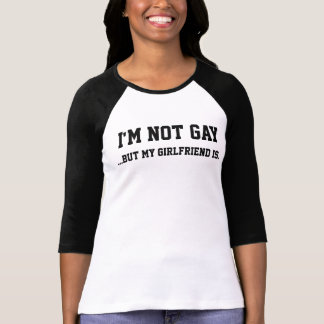 Camiseta No soy gay (solamente mi novia es)