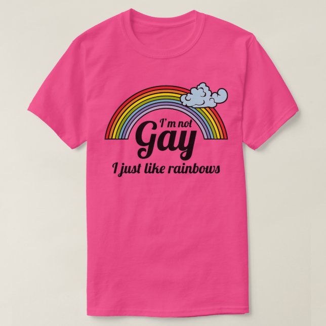 Camiseta No soy gay solo me gustan las lluvias (Diseño del anverso)